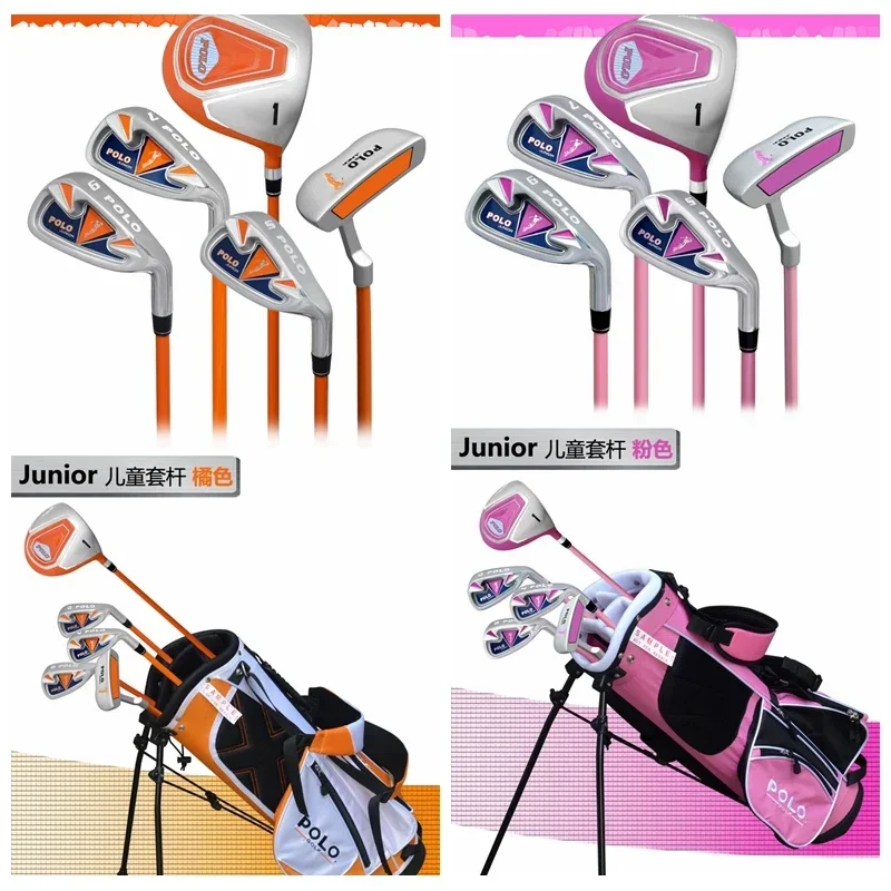 Freeshiping.  POLO genuine kids children junior golf set boys golf clubs set girls girl boy golf for beginners