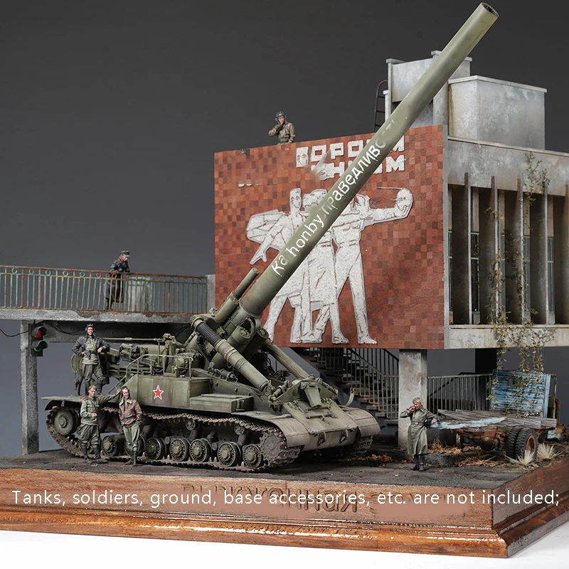 1/35 Modell Szenario Suite DIY hand verrückte Szenario Architektur kalten Krieg Ära Häuser Haus Sand Tisch Maßstab Modell Hobbys Herstellung Werkzeug