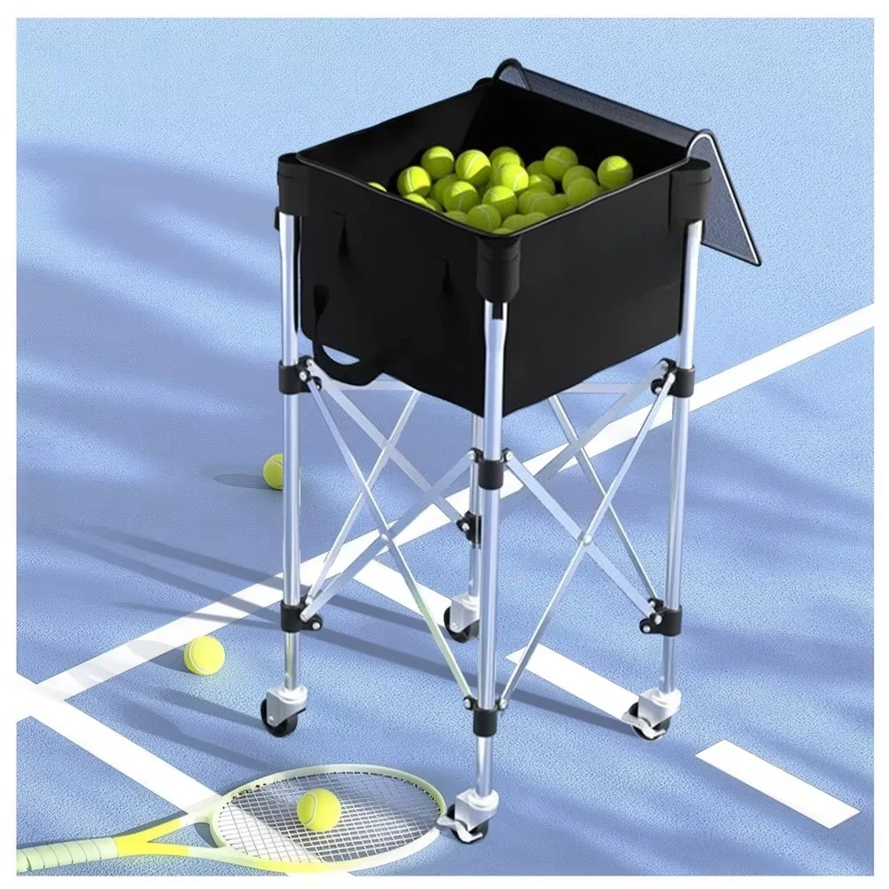 عربة تنس 200 كرة جولف محمولة مع عجلات لتدريب مخلل التنس المدرب #1