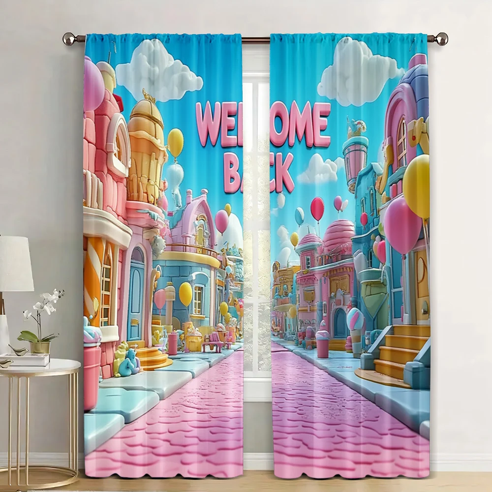 

2pc, Cool Graduation Party Theme Party Curtain Welcome to school 100% Polyester,No Electricity Required Graduation Celebrations