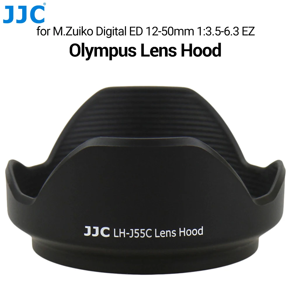 

JJC LH-55C Lens Hood 12-50mm EZ Compatible with Olympus M.Zuiko Digital ED 12-50mm 1:3.5-6.3 EZ Lens for OMD EM10 Mark IV III II