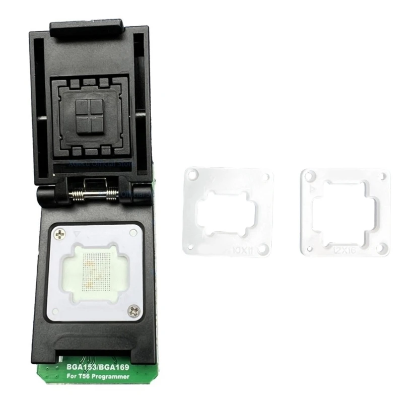 Adaptateur professionnel EMMC BGA153 / BGA169 avec support sonde 2x pour programmeur T56