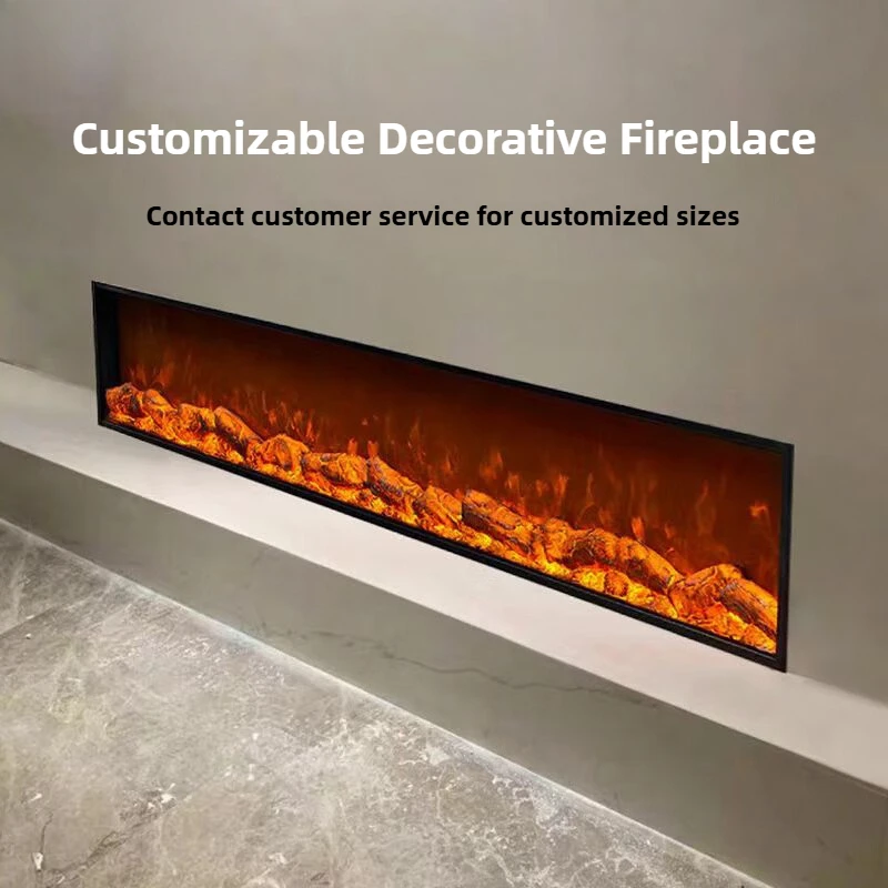 

Smart Wall Mount Recessed Home Electric Fireplace Heater Royal Slim Electric Fireplace 750/1500W Heater Household 1500MM 60 inch