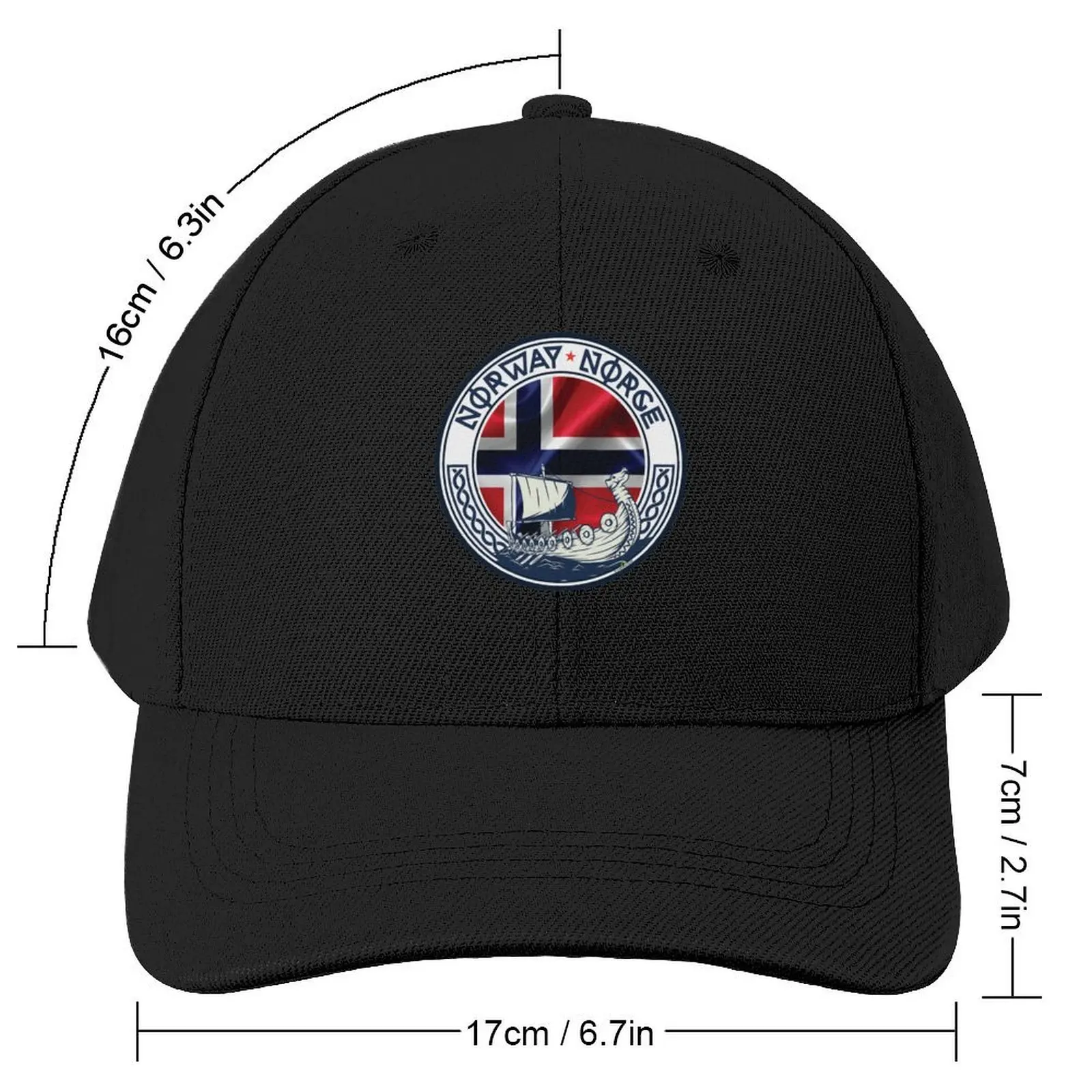 NORWAY NORGE Kongeriket Noreg, Norwegian Flag Sticker T-Shirt 01 Baseball Cap Hood dad hat fashionable Men Luxury Brand Women's