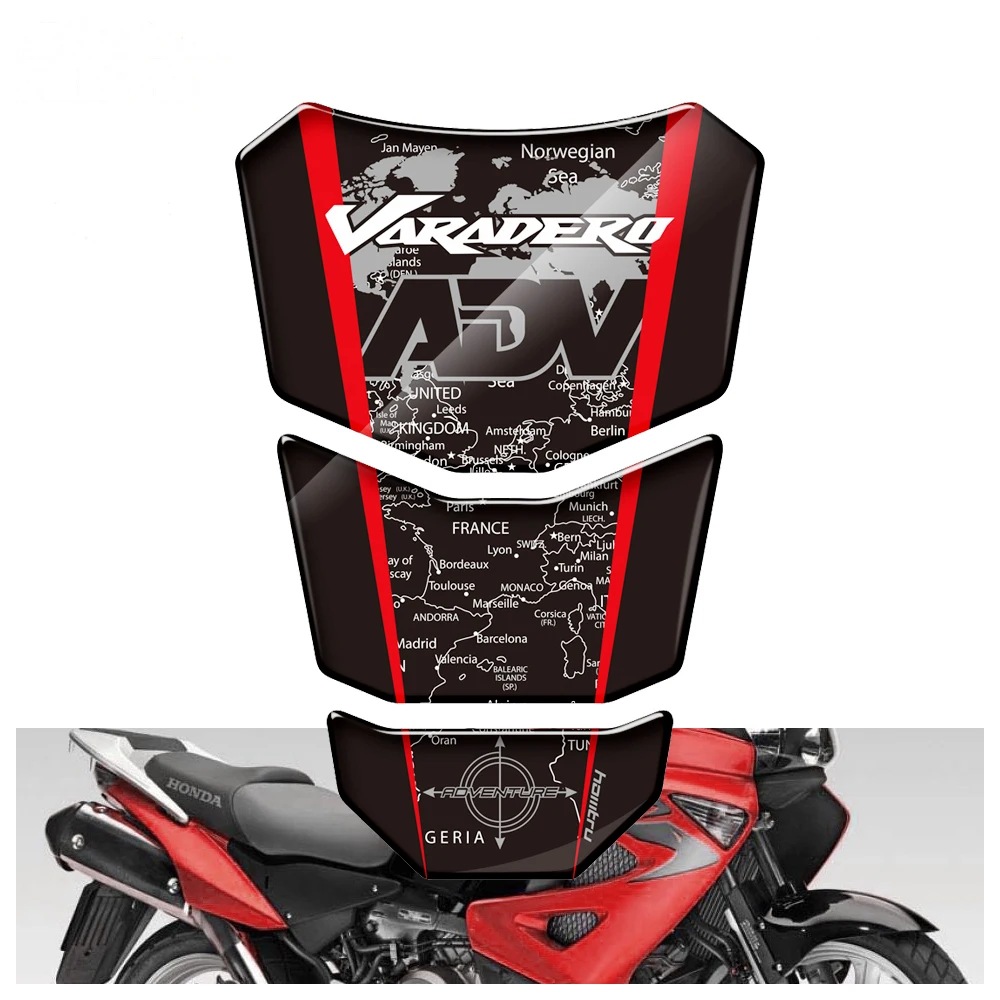 

For Honda Varadero XL 125 250 1000 3D Resin Motorcycle Tank Pad Protector Sticker