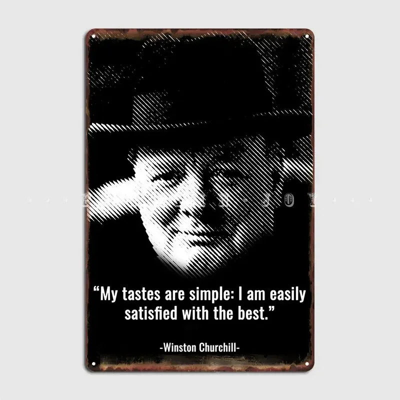 Quotes Winston Churchill Metal Sign Club Club Bar Custom Plaques Tin Sign Poster