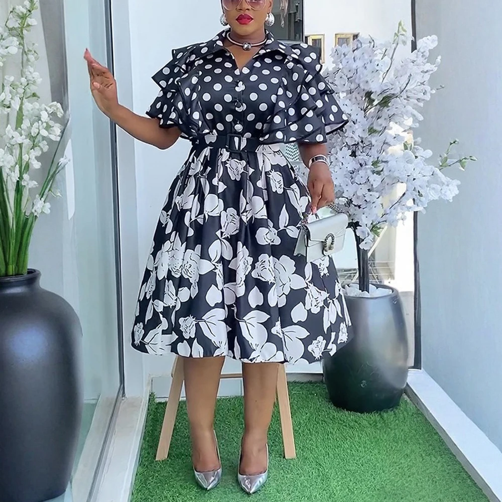 

Plus Size African Dresses for Women 2025 Printed Clothing Fashion Dashiki Ankara Turkey Ladies Wedding Party Birthday Dress Maxi