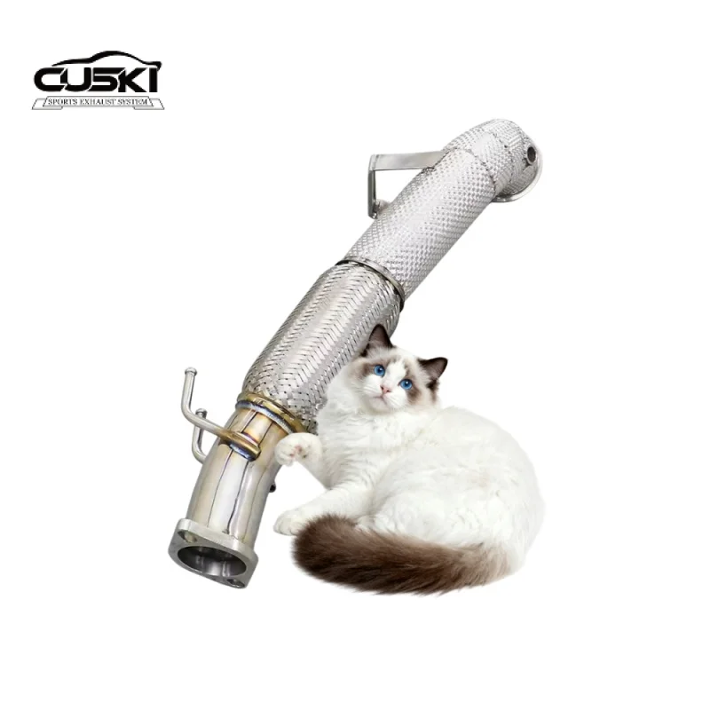 Customizable exhaust Stainless Steel 304 Performance Exhaust Pipe for Ford Focus MK4 ST 2.3 with Insulation Material view 2