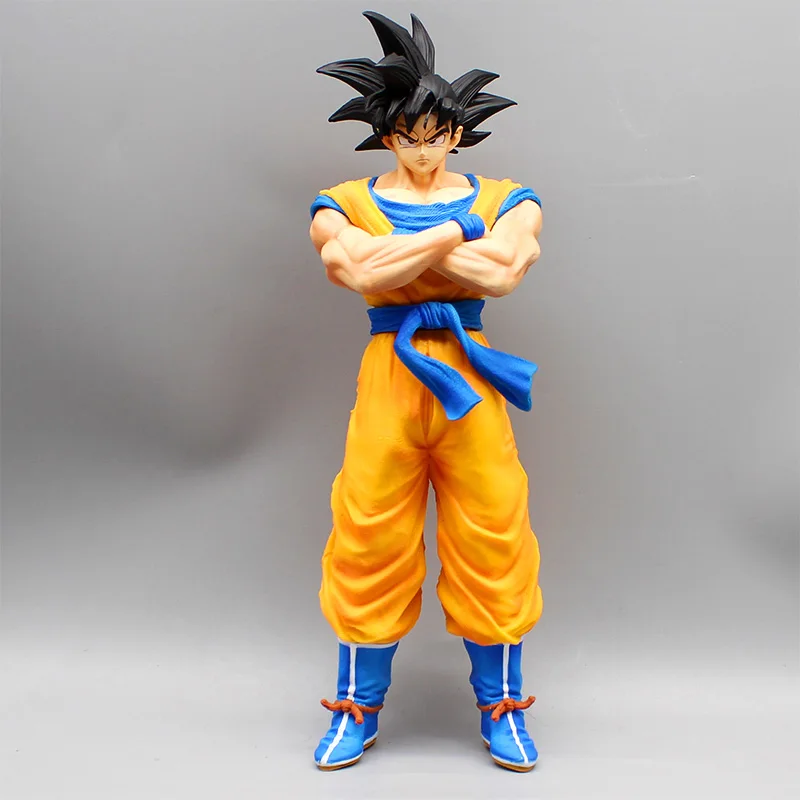 30cm Dragon Ball Gk Model Figure Black Hair Super Saiki Niu Wukong Statue Handmade Anime Peripheral Gift Jewelry Collection