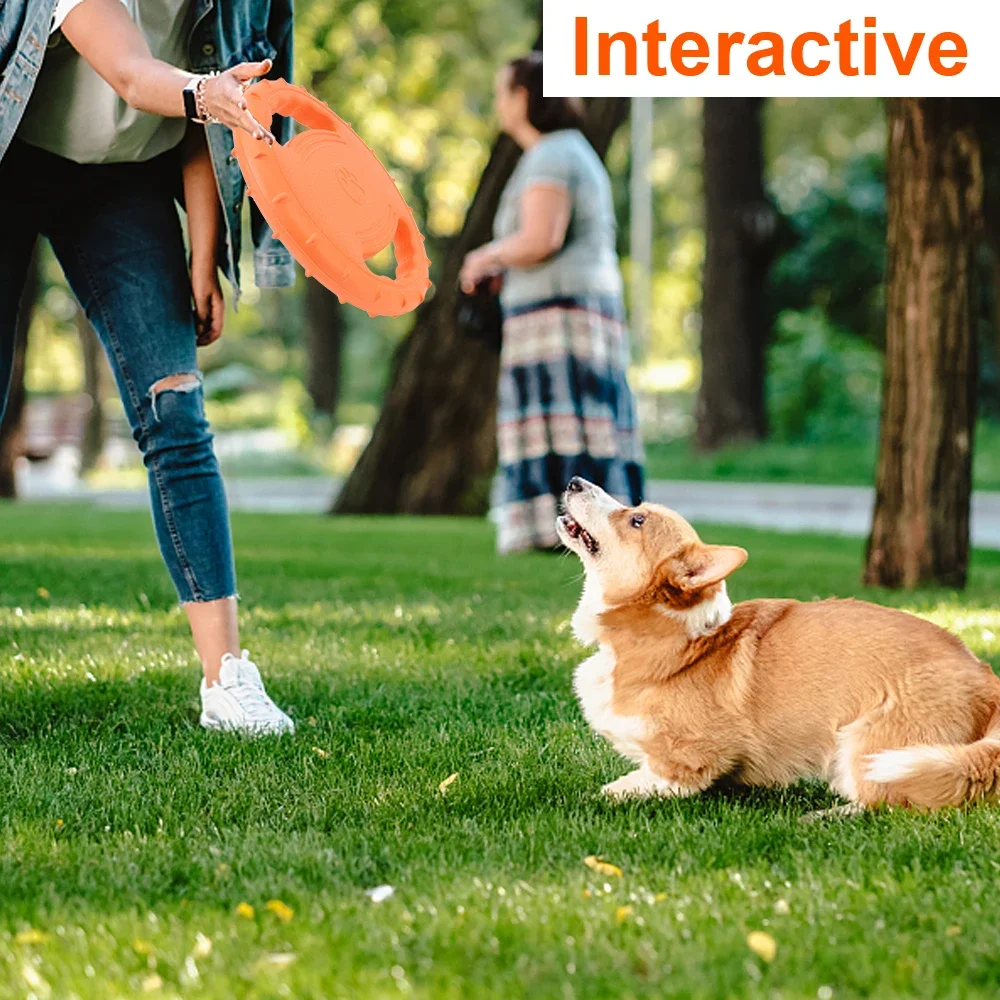 Pet Flying Tray EVA Dog Training Pull Ring Bite Resistant Floating Toys Dogs Outdoor Exercise Interactive Games