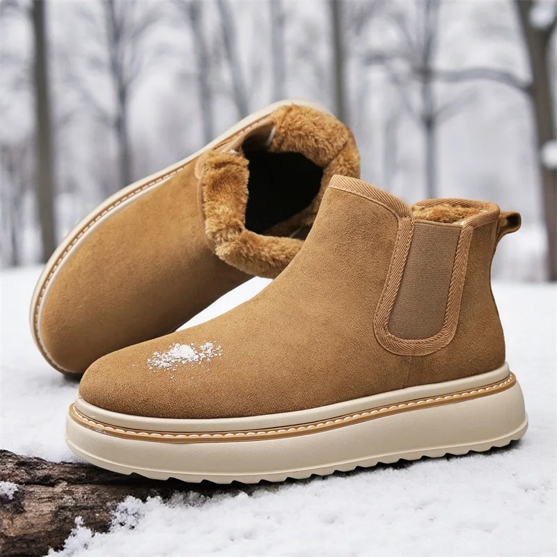 

Уличная походная обувь, женские зимние ботинки на платформе, плюшевые теплые мужские ботинки, зимние ботильоны, удобная прогулочная обувь