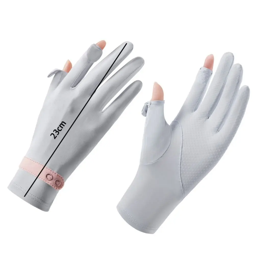 Fashion Anti-UV Sunscreen Gloves Breathable Non Slip Riding Gloves Thin Touch Screen Mittens Women