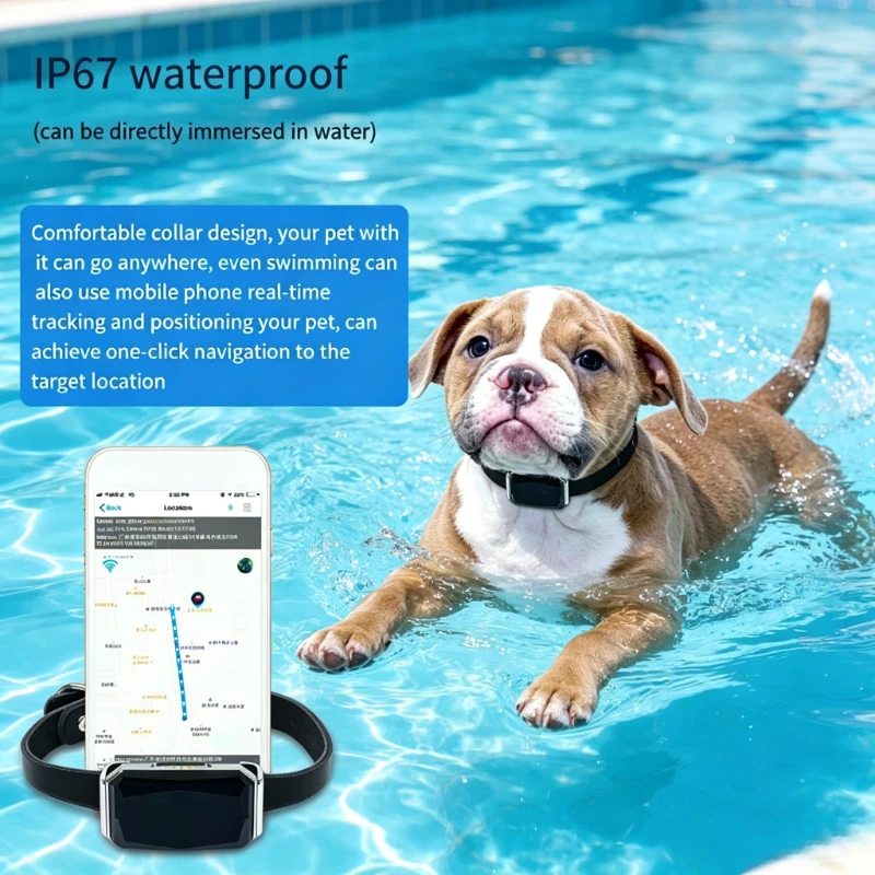 2026 NEW Smart GPS Pet Tracker Real Time Tracking IP67 Waterproof Pet Locator for Pet Dog Cat