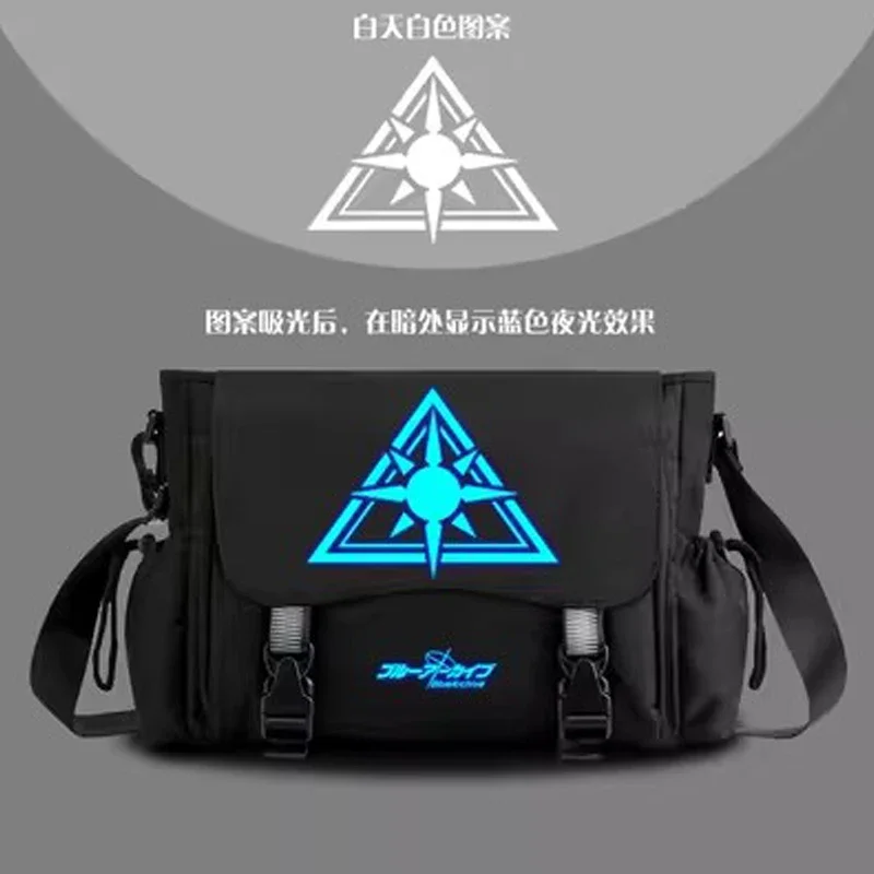 Game Azur Lane Backpacks Blue Archive School Bags Noctilucence Print Oxford Waterproof Teenagers Shoulder Bags Unisex