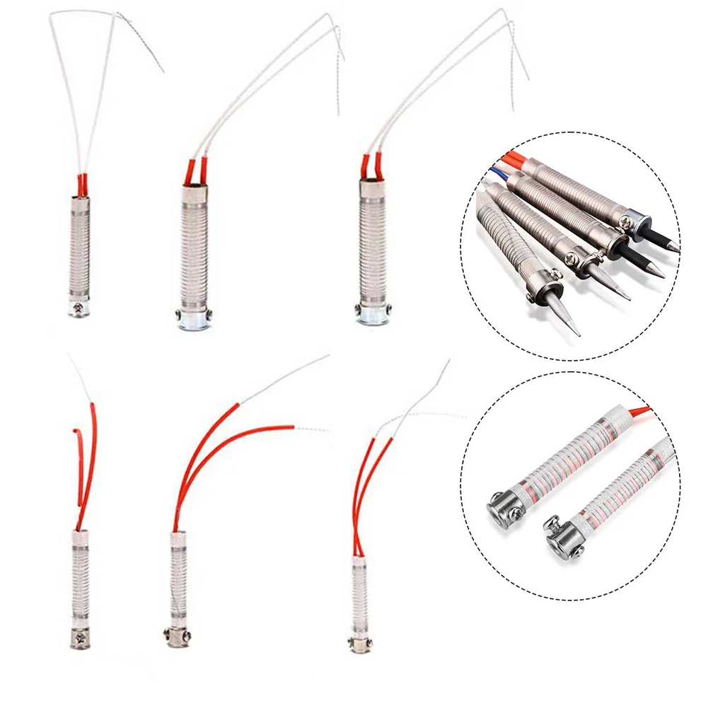 Alat solder listrik, aksesori pengelasan elemen pemanas eksternal 220V 30/40/60/80/100/150W