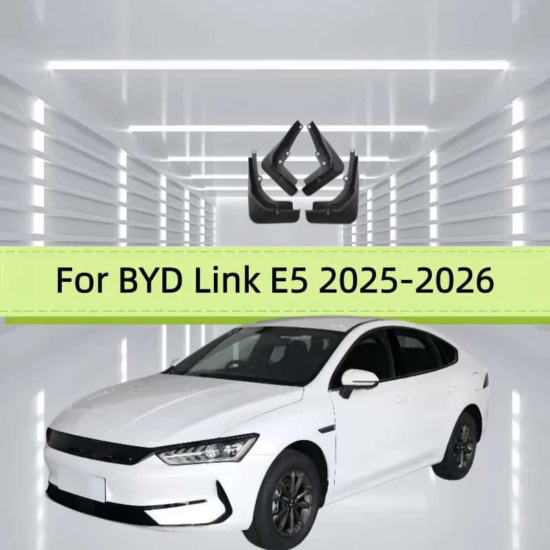 Car Mud Flaps Fender For BYD Link E5 2025-2026 Front And Rear Wheels Mudflaps Splash Guard Protection Accessories