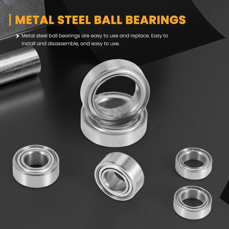 30Pcs Metal Steel Ball Bearing Set For ZD Racing DBX-10 DBX10 10421-S 9102 1/10 RC Car Spare Parts Accessories