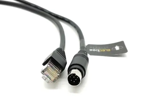 8P8C DIN 8 Pin to RJ45 RS232 Camera Control Cable 1M 1000Mbps High Speed Data IP65 Waterproof for CCTV Security Camera Systems — купить у AliExpress WW