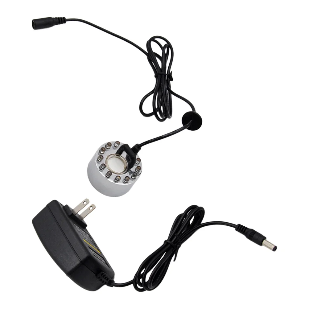 

12-Led Color Changing Ultrasonic Fog Maker For Fish Tank Pond Bonsai Fountain Humidifier Landscape Air Mist Machine Ceramic