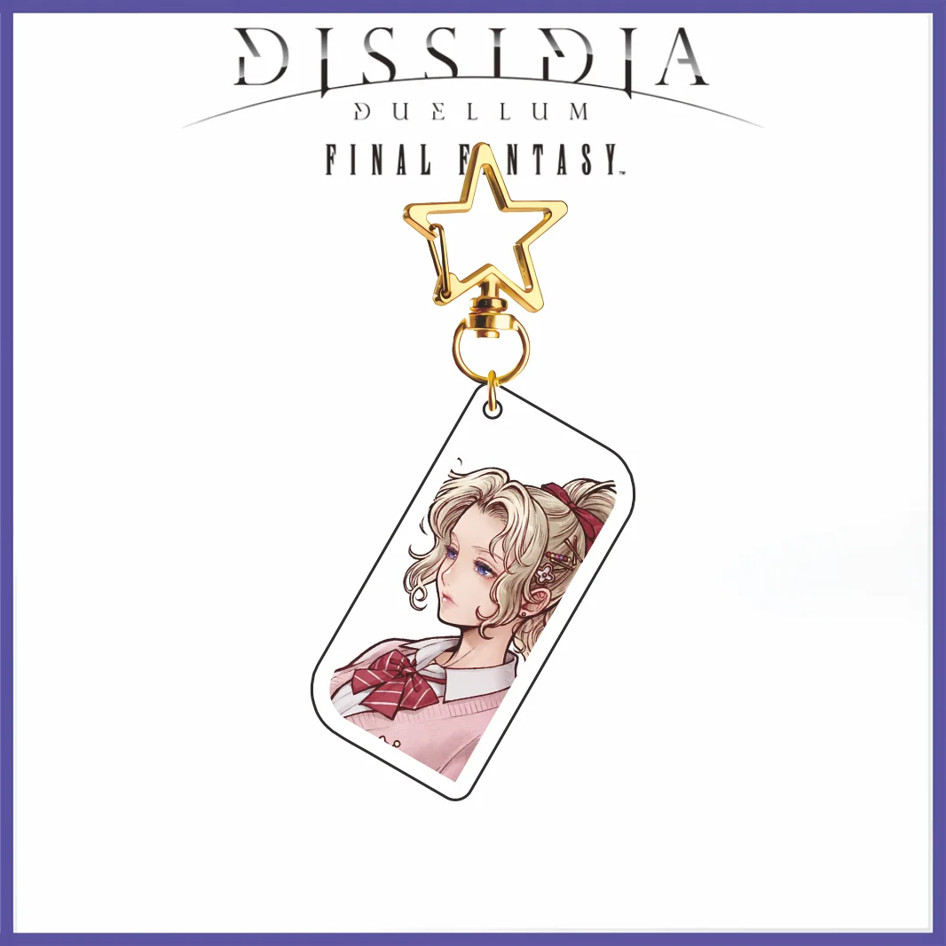 Dissidia Duellum Final Fantasy Series 2026 New Arrival Acrylic Keychain Cloud Tifa Zidane Star‑Clasp Game Character Pendant