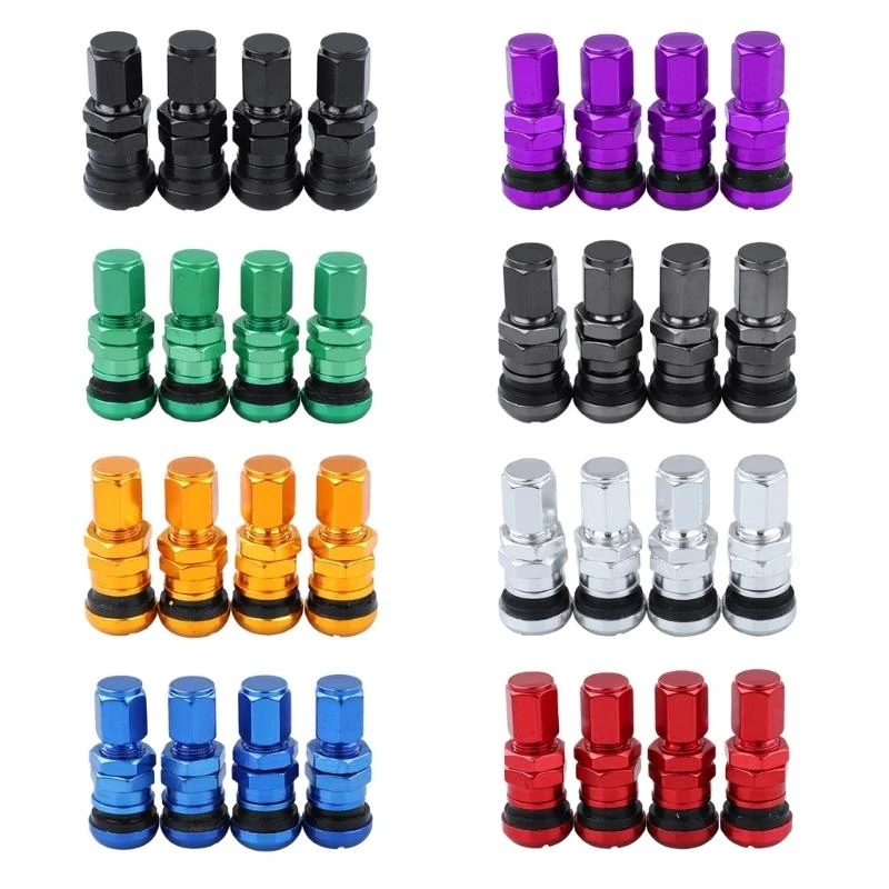 

Aluminum Alloy Tire Valves Cores Stems with Caps for Car Wheel Rims Lightweight & Corrosion Resistant Everyday Commuting R6FB