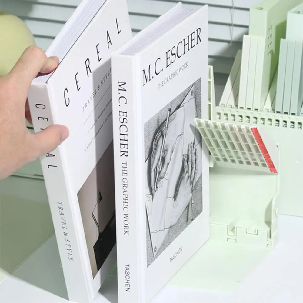 

Creative Gradient Color Piano Key Bookend Thickened Home Office Organ Book Stand Desk High Quality Book Holder Gift