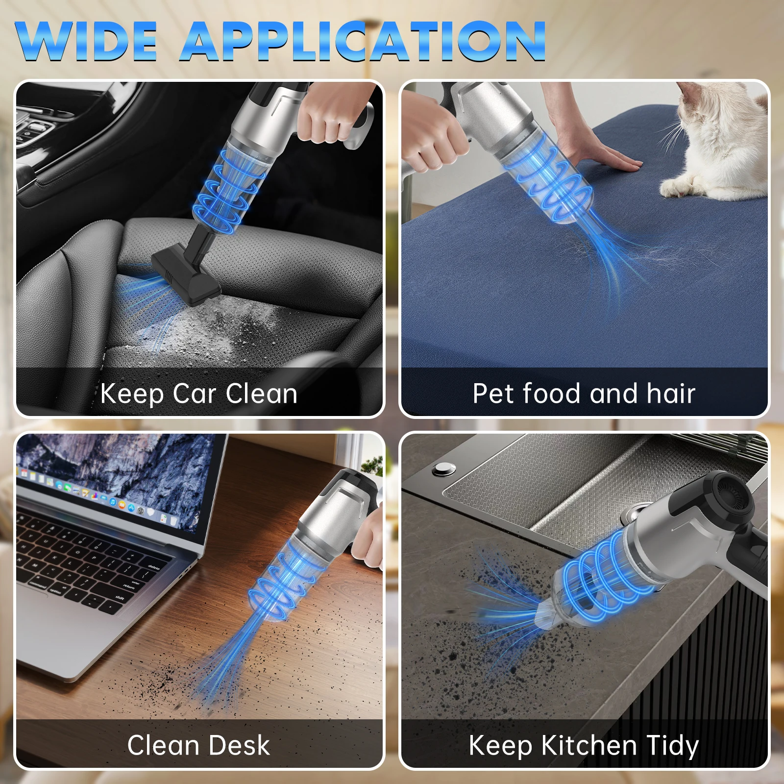 Omeser T98A Car Vacuum Cleaner Cordless Powerful Wireless Cleaner Vacuum Cleaner Cleaning Machine Portable Mini High Quality