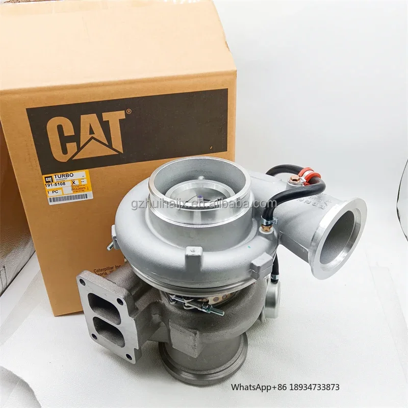 High Quality Excavator Spare Parts Turbocharger 1915108 Turbo For Caterpillar  C4.4 C12 C15 3406 3408 3512 Turbocharger