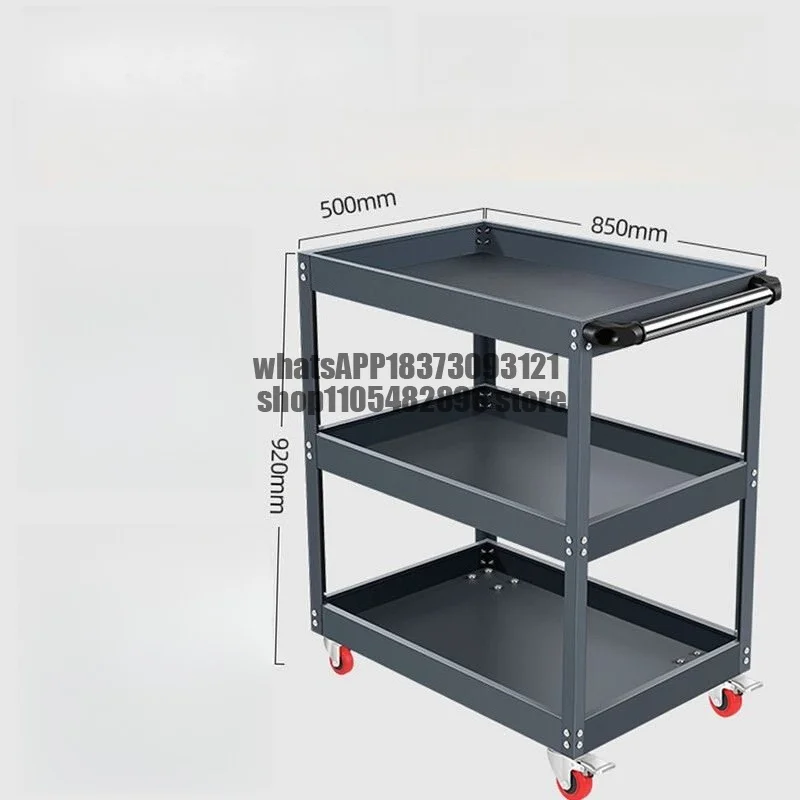 Tool cart trolley auto repair drawer multi-functional workshop maintenance three-layer shelf