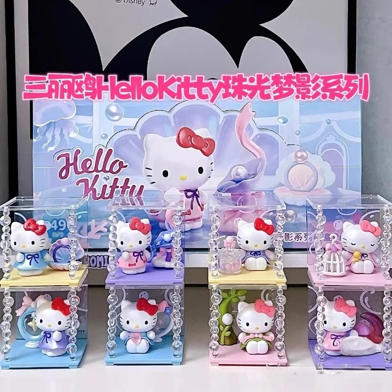

Аниме Sanrio Hello Kitty, аниме-фигурка Pearl Dream Shadow Series, модель, слепая коробка, коллекция игрушек, украшения, подарки для детей