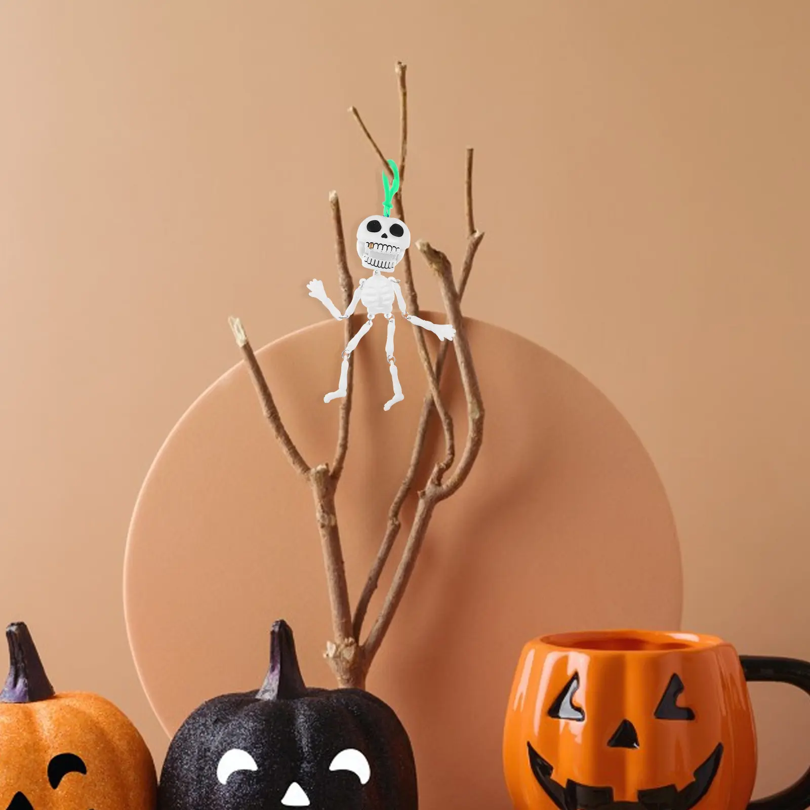 

2Pcs Mini Pull String Prop Flexible Joint Odorless Eco Plastic Halloween Decoration Cosplay Prank Spooky Party Supply