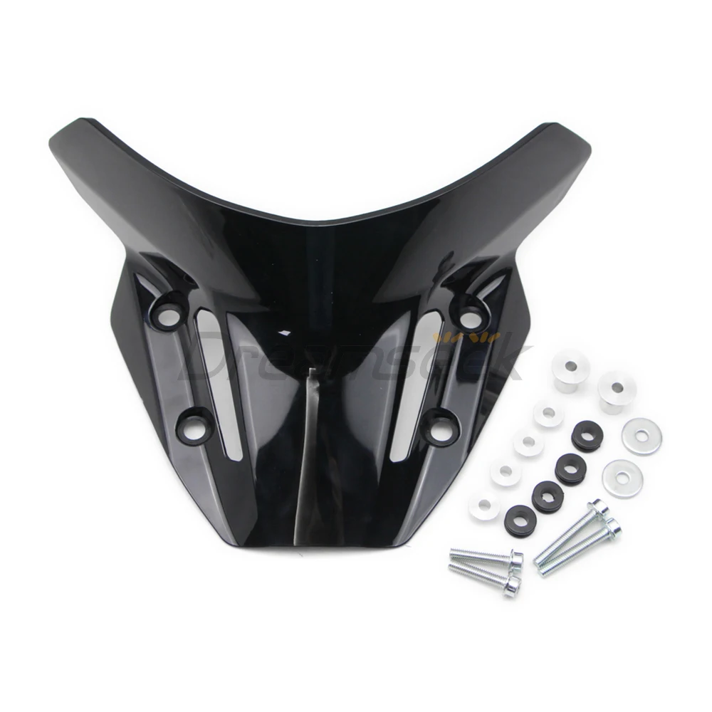 Black Windshield Wind Deflector for Yamaha MT-09 / FZ-09 / MT-09 SP 2021-23 Motorcycle Front Windscreen Wind Screen Shield Guard