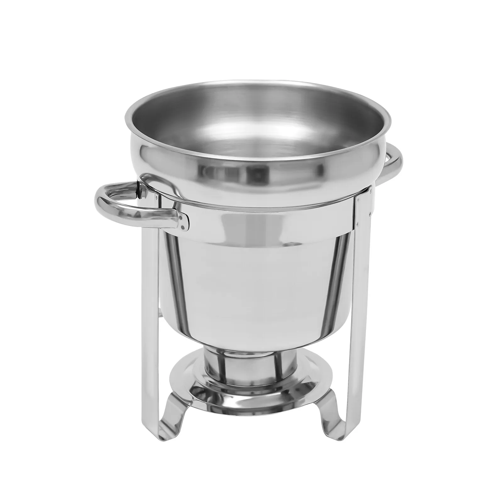7,4 Quart (1,85 Gal) Rundes Chafing Dish Set – Buffet-Speisenwärmer aus Edelstahl für Catering und Veranstaltungen, Gasherd