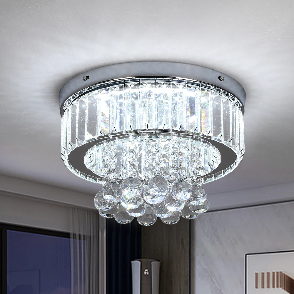 

Crystal Luxury Pendant Light K9 Living Room Ceiling Lights Restaurant Home Decora Bedroom Nordic Indoor Lighting Fixture Lustres