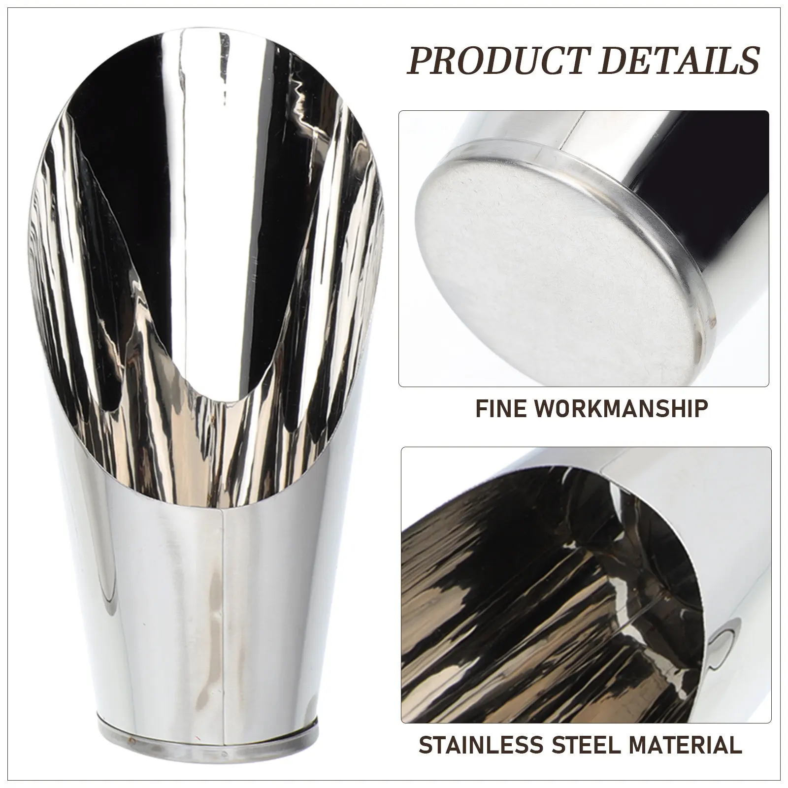 Stainless Steel Portable Soil Scoop Compact Handheld Gardening Tool for Bonsai Planting Potting Soil Collection Fertilizing