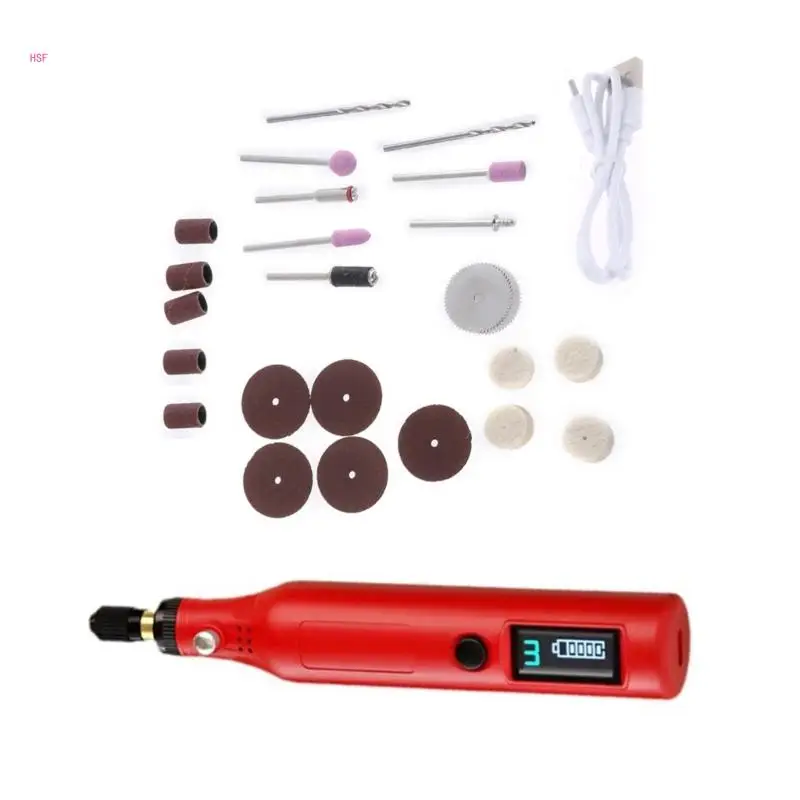 Portable Digital Engraving Tool Set with Digital Readout for Craftsmen Woodworking Metal Polishing Carving Model Making