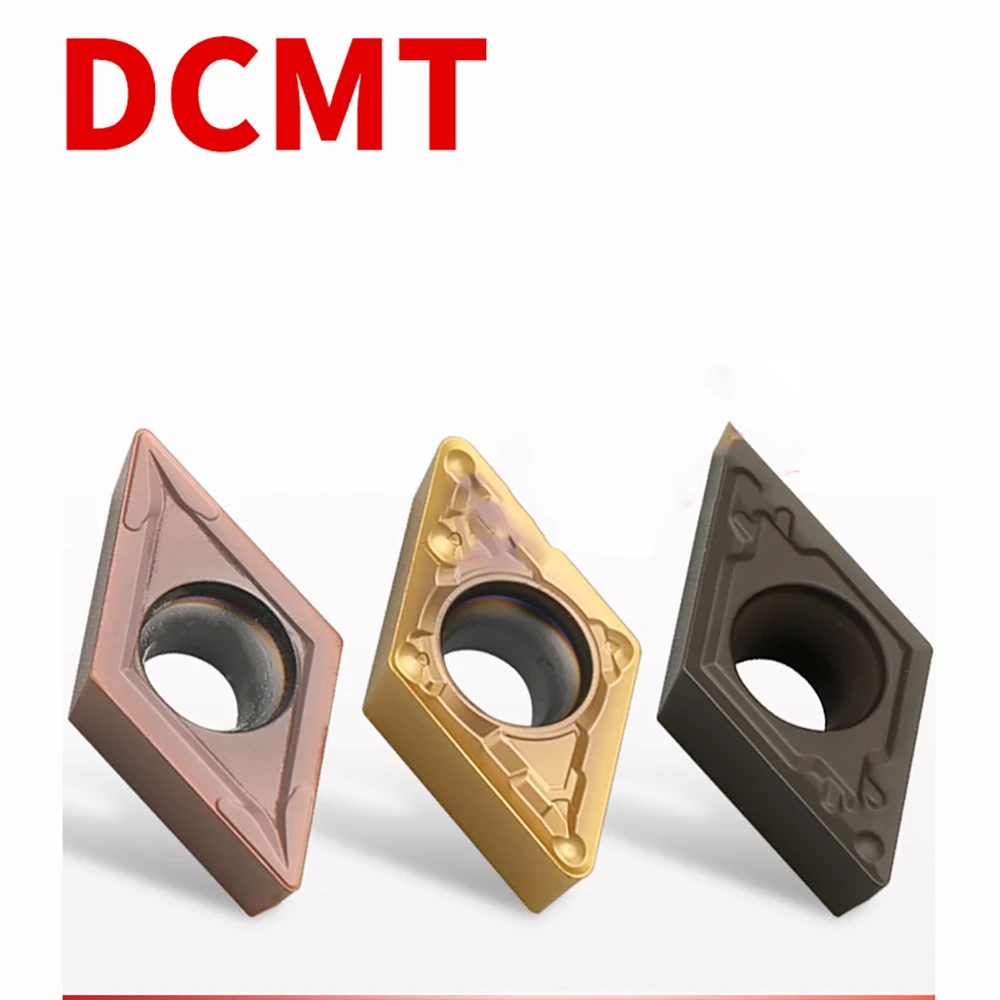 DCMT070204-MV DCMT070202-MV DCMT11T308-TS DCMT11T308-HQ DCMT070208-MV External Turning Tool Inserts CNC Lathe Blade