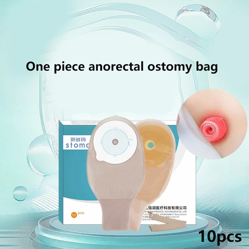 10 Pcs/Pack Colostomy Bags Colostomy Disposable Ostomy Drainable Single Use Bags Pouch For Stoma Care Ileostomy