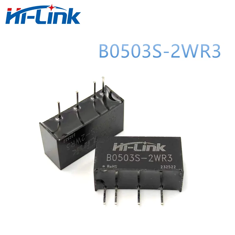 Hilink DC DC Step-Down Boost-up Power Supply Module B0505S-2WR3 5V to 3.3V/5V/9V/12V/15V/24V 2W Adjustable Mini Power Supply