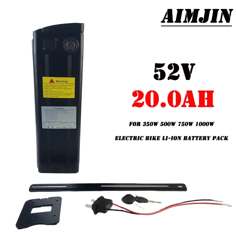 

52V 20Ah For Silverfish Electric Bike Portable Battery E Bike Battery Controller 60V Bafang 2000W 72v 50ah Li-ton Battery 18650