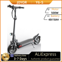 JOYOR Y6-S Adult Electric Scooter 500W EScooters 48V 18Ah Battery Up to 70KM Range 40Km/h Max Speed 10 Inch Wheel EScooter