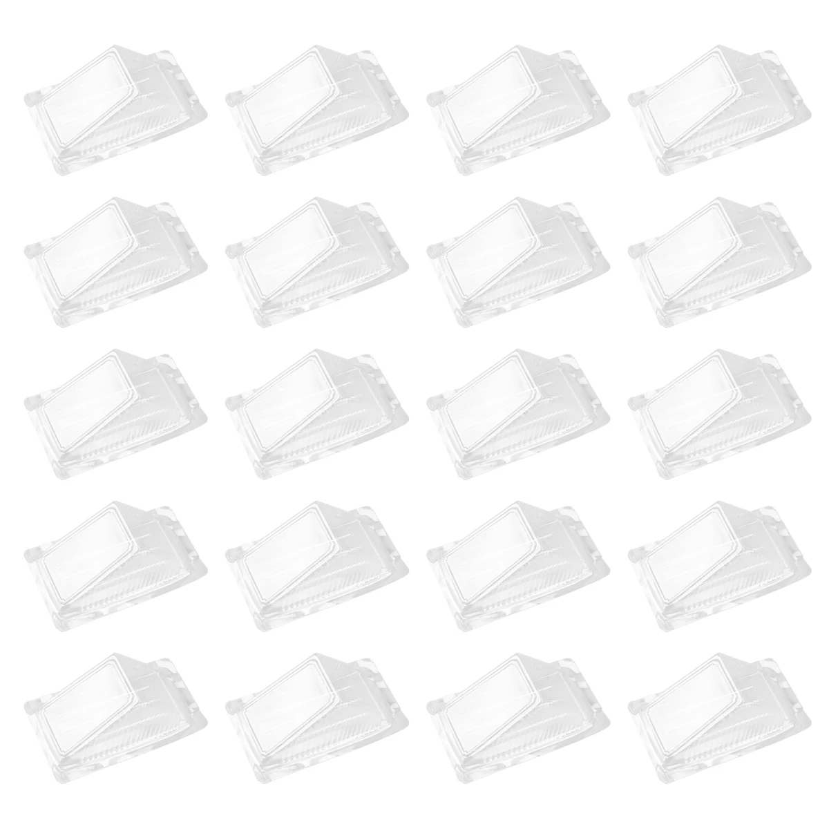 

100pcs Clear Sandwich Packaging Box Cake Food Container Party Favor Transparent Sandwich Box Birthday Wedding Christmas Baking