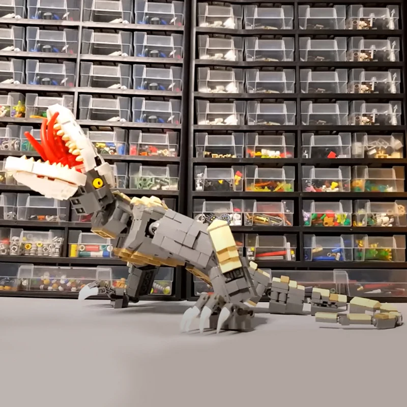 Moc-スカルクローラーのビルディングブロック,クロールモンスターのおもちゃモデル,godzillas,鋳鉄製