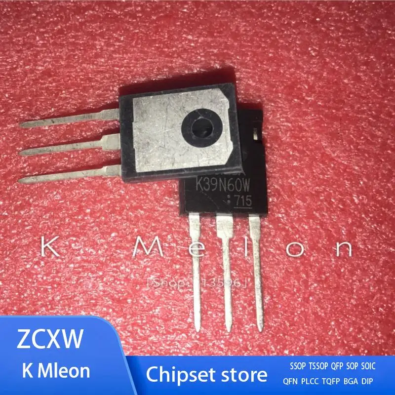 10PCS/LOT  TK39N60W K39N60W TK39N60W5 K39N60W5 TO-247 39A 600V