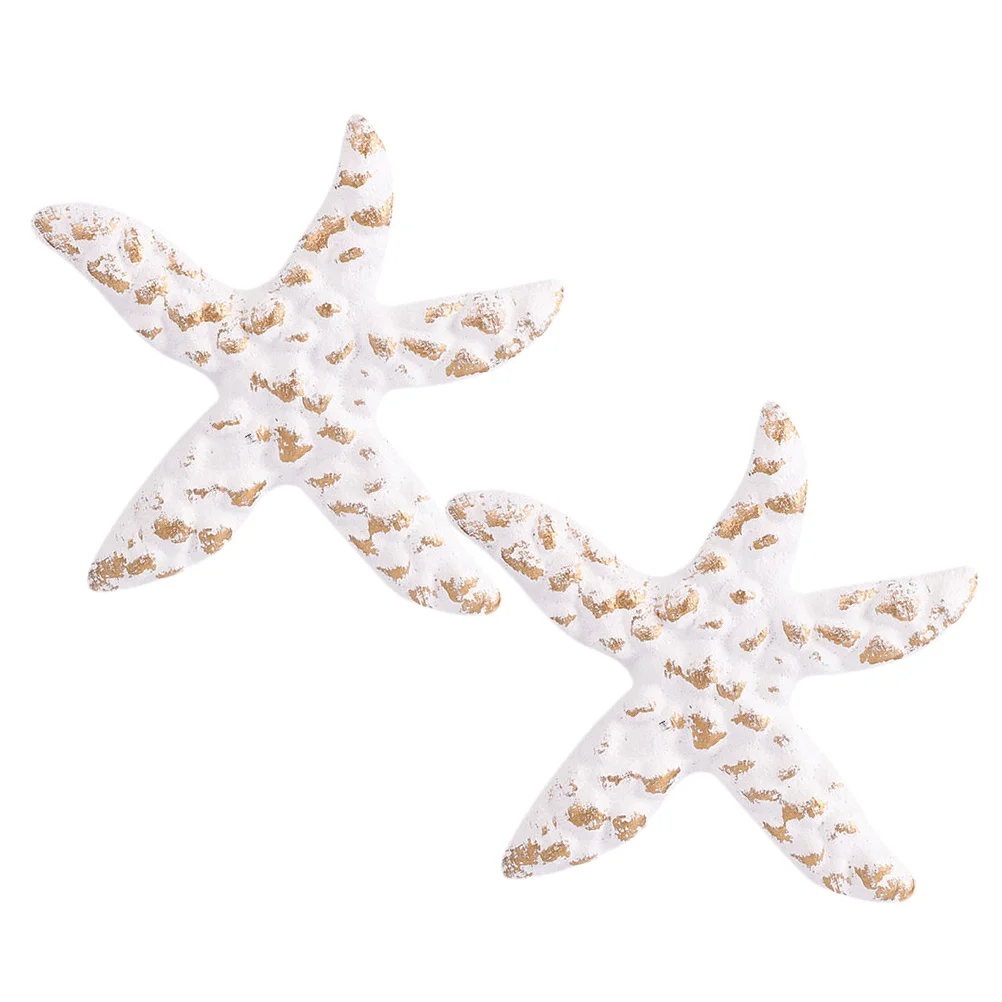 

2Pcs Retro Sea Star Knobs Iron Drawer Pulls Mediterranean Style Cabinet Hardware for Wardrobe Cupboard Home Use