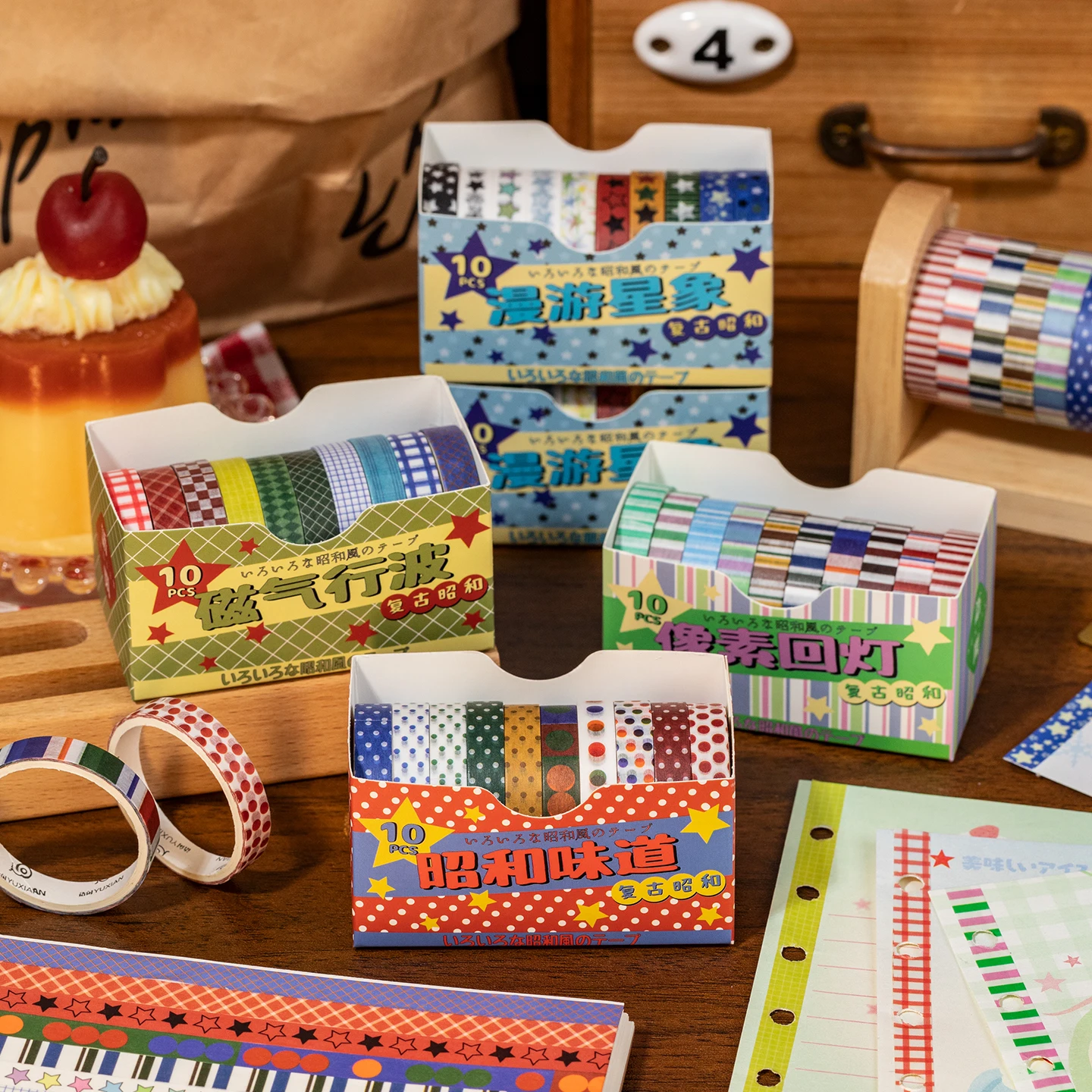 Kawaii Washi Tape Set - 10 Pcs 4