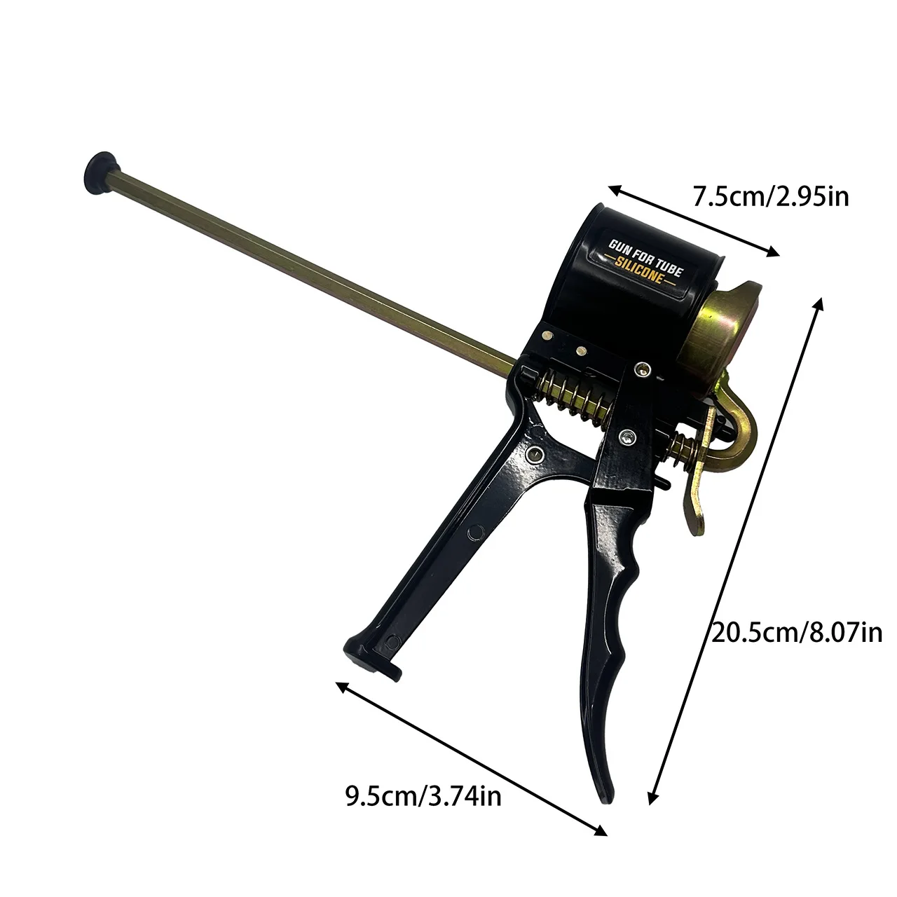 Glass glue gun aluminum alloy structure convenient and labor-saving sealing beautiful seam glue gun