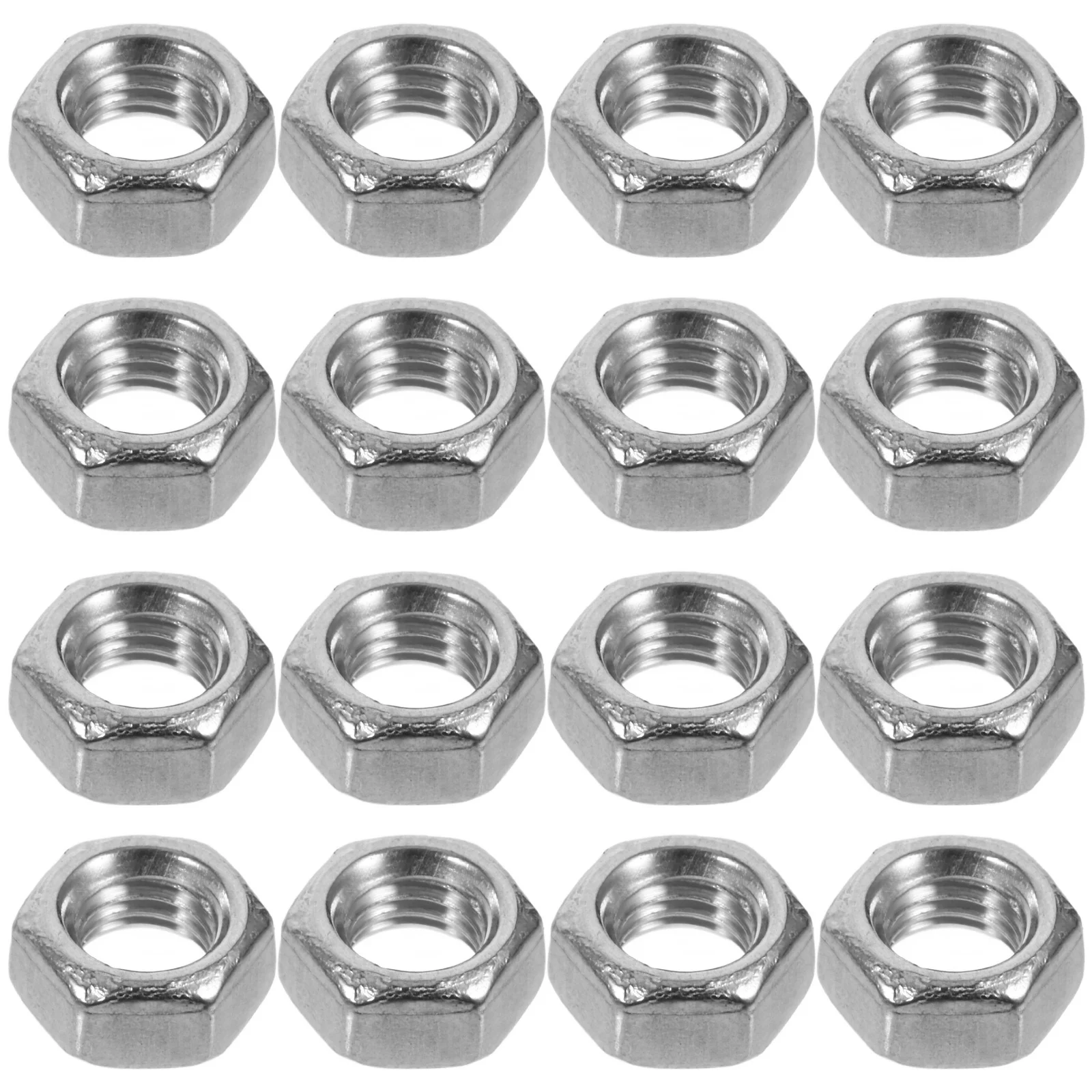 

180Pcs Hexagon Nuts Set 304 Stainless Steel Hardware Fasteners for Machinery Automotive Construction Instruments Lamp Parts
