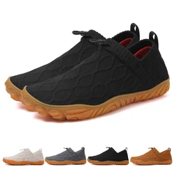 Mens Barefoot Shoes Wear-resistant Breathable Walking Shoes Lightweight Comfortable Running Sneakers for Autumn Winter