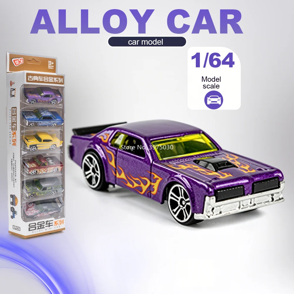

1:64 Off-road Sports Cars Alloy Diecast Miniature Toys Model Metal Body Rubber Tire Vehices Surprise Birthday Gifts for Children